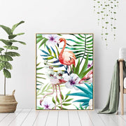 This is a product image of Love for Flamingo - Wall Art Print with Frame. It can be used as an Home Accessories.
