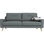 This is a product image of Malibu 3 Seater Sofa in Marble Blue Baize Fabric. It can be used as an.