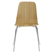 This is a product image of Meiko Dining Chair Oak Veneer Set of 2. It can be used as an.