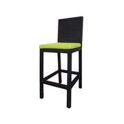 This is a product image of Midas 2 Chair Bar Set Green Cushion. It can be used as an Outdoor Furniture.