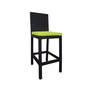 This is a product image of Midas 2 Chair Bar Set Green Cushion. It can be used as an Outdoor Furniture.