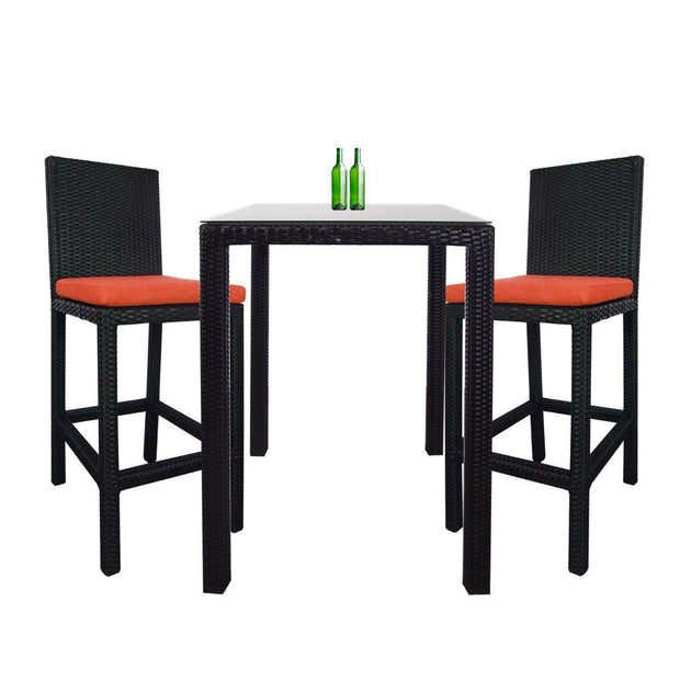 This is a product image of Midas Bar Chair Orange Cushion. It can be used as an Outdoor Furniture.
