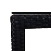 This is a product image of Midas Long 4 Chair Bar Set Grey Cushions. It can be used as an Outdoor Furniture.
