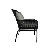This is a product image of Mirissa Patio Armchair Set Grey Cushion. It can be used as an Outdoor Furniture.