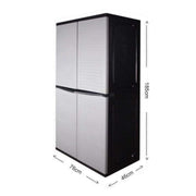 This is a product image of Optimus Large Storage Cabinet Grey - Assembly Included. It can be used as an Storage Cabinet.