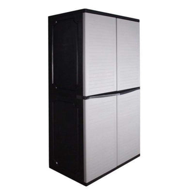 This is a product image of Optimus Large Storage Cabinet Grey - Assembly Included. It can be used as an Storage Cabinet.