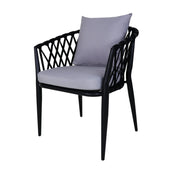 This is a product image of Orgo 2+1+1 Seater Set Grey Cushions. It can be used as an Outdoor Furniture.