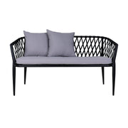 This is a product image of Orgo 2+1+1 Seater Set Grey Cushions. It can be used as an Outdoor Furniture.