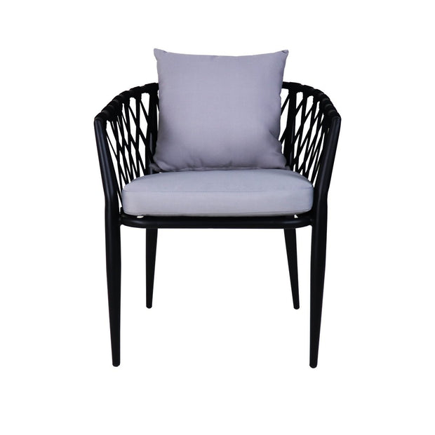 This is a product image of Orgo 2+1+1 Seater Set Grey Cushions. It can be used as an Outdoor Furniture.