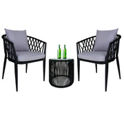 This is a product image of Orgo Patio Armchair Set Grey Cushion (SALE). It can be used as an Outdoor Furniture.