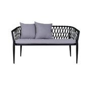 This is a product image of Orgo Sofa Loveseat Grey Cushions (SALE). It can be used as an Outdoor Furniture.