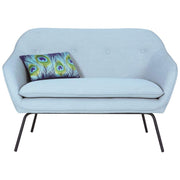 This is a product image of Picanto 2 Seater Sofa in Aquamarine Crepon Fabric. It can be used as an.