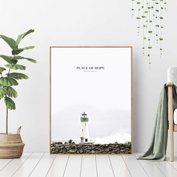This is a product image of Place of Hope - Wall Art Print with Frame. It can be used as an Home Accessories.