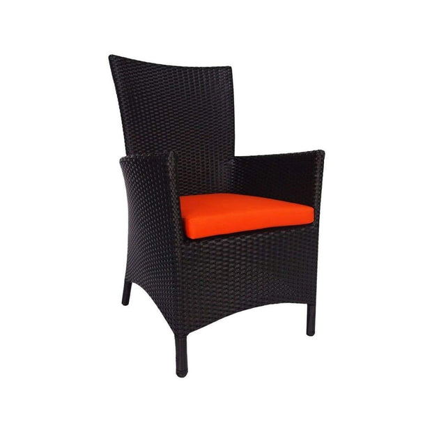 This is a product image of Santa Patio Set Orange Cushion. It can be used as an Outdoor Furniture.