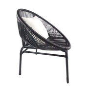 This is a product image of Shelton Sofa Set 4 White Pillows. It can be used as an Outdoor Furniture.