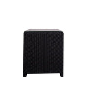 This is a product image of Splendor 1 Seater Armchair + 1 Ottoman White Cushion. It can be used as an Outdoor Furniture.