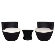This is a product image of Stackable Patio Set White Cushion. It can be used as an Outdoor Furniture.