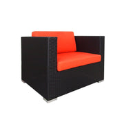 This is a product image of Summer Modular Sofa Set II Orange Cushions. It can be used as an Outdoor Furniture.