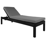 This is a product image of Wikiki Sunbed Grey Cushion + Coffee Table. It can be used as an Outdoor Furniture.