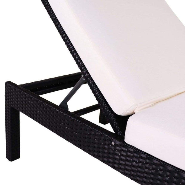 This is a product image of Wikiki Sunbed White Cushion. It can be used as an Outdoor Furniture.